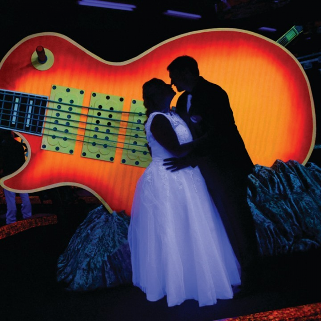 Love It Loud Rock N Roll Wedding Chapel next to KISS Mini Golf at Rio Hotel & Casino Las Vegas