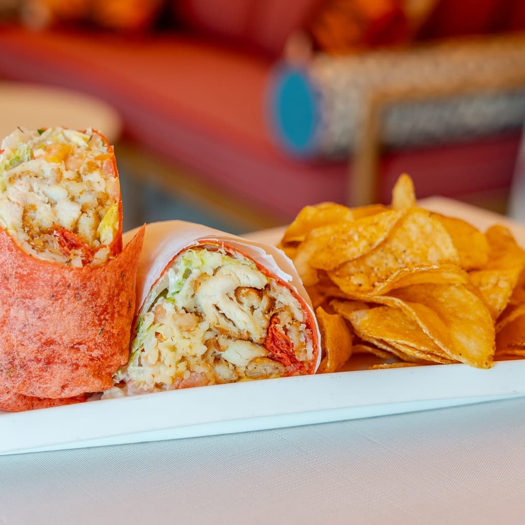 Chicken Tender Wrap at Newly Remodeled Rio Pool