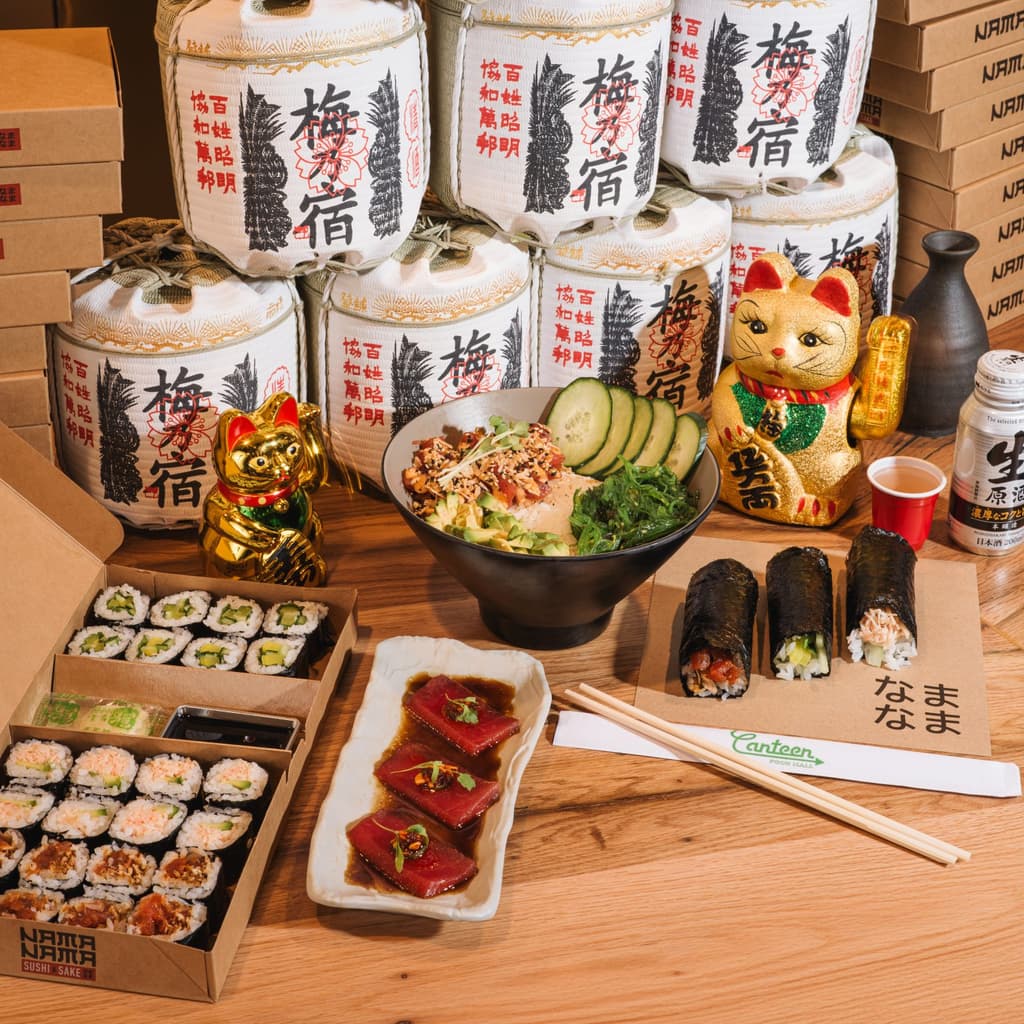 Handrolls and Sushi at Nama Nama inside Canteen Food Hall at Rio Las Vegas