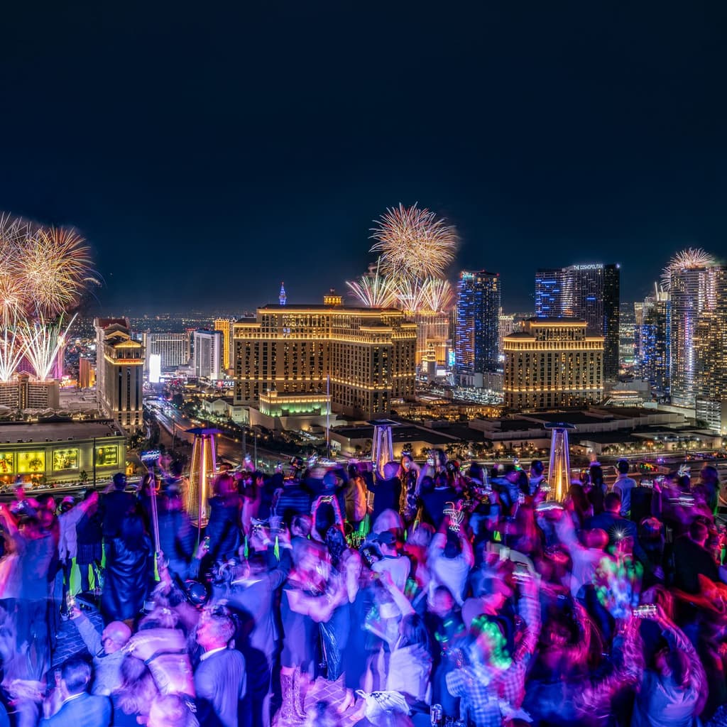 Best Fireworks Viewing Spot in Las Vegas at VooDoo Lounge atop Rio Hotel & Casino
