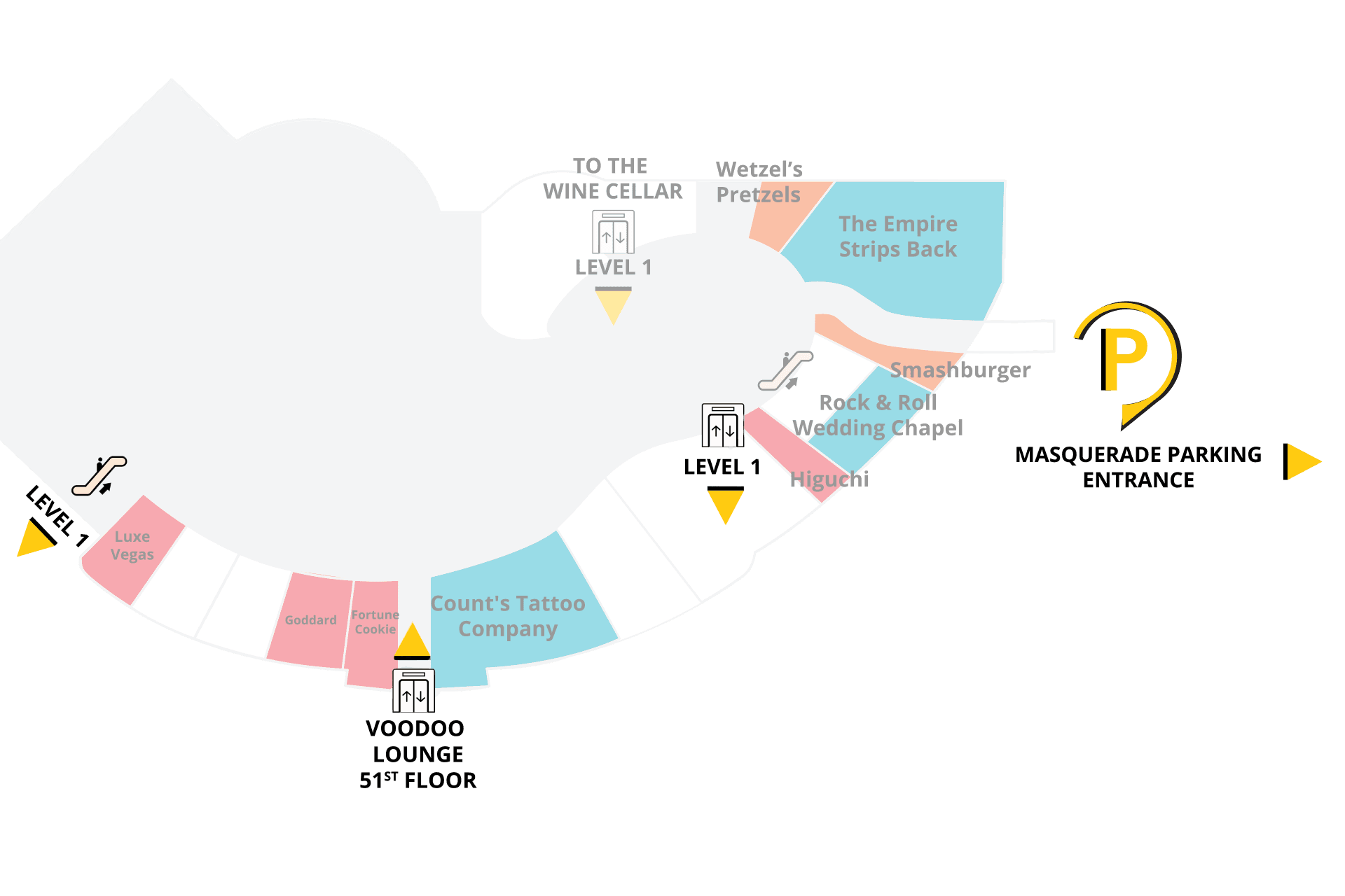 VooDoo Lounge Map