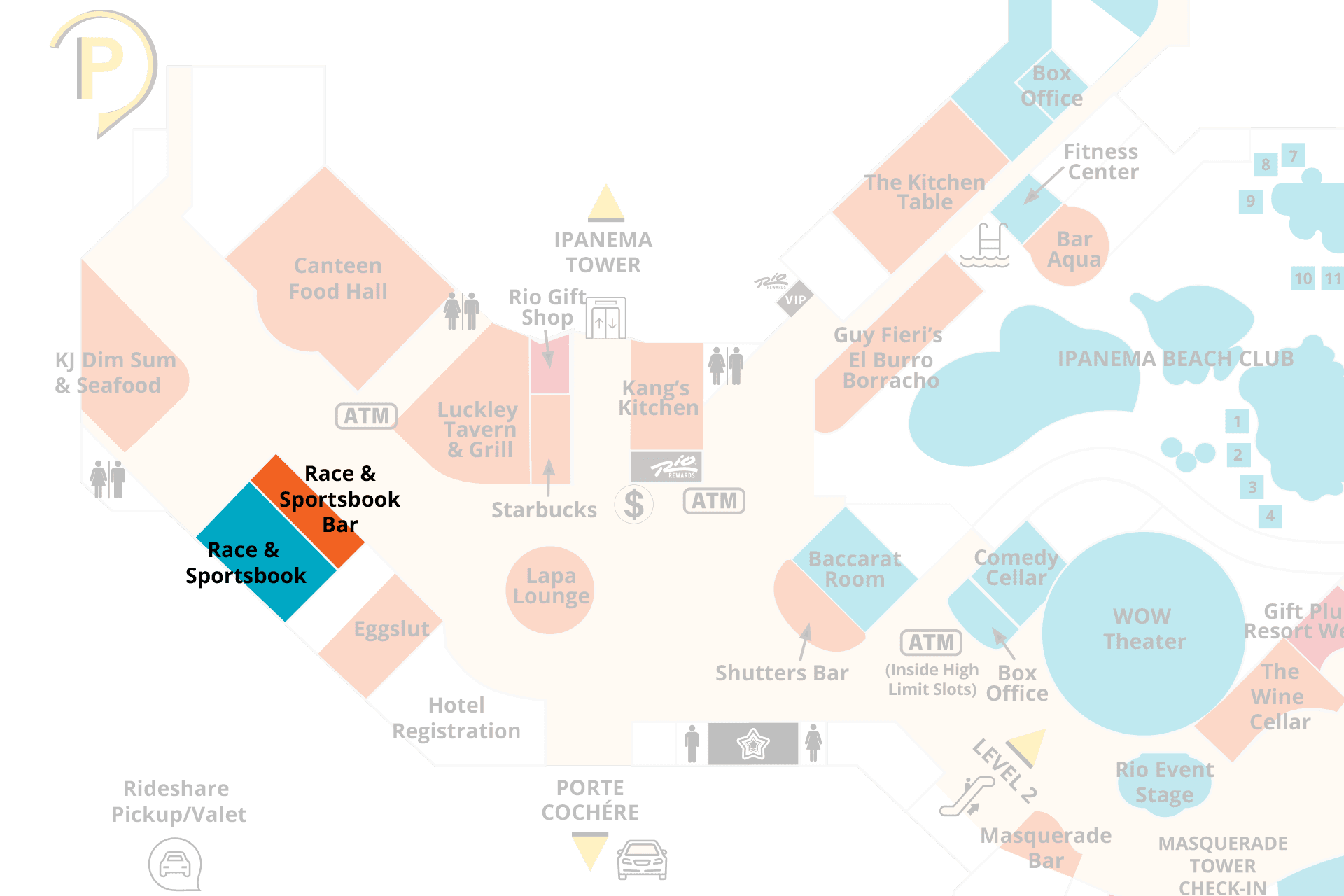 Race and Sportsbook and Bar at Rio Las Vegas