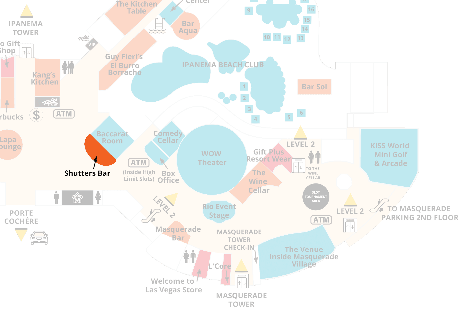 Shutters Bar at Rio Las Vegas