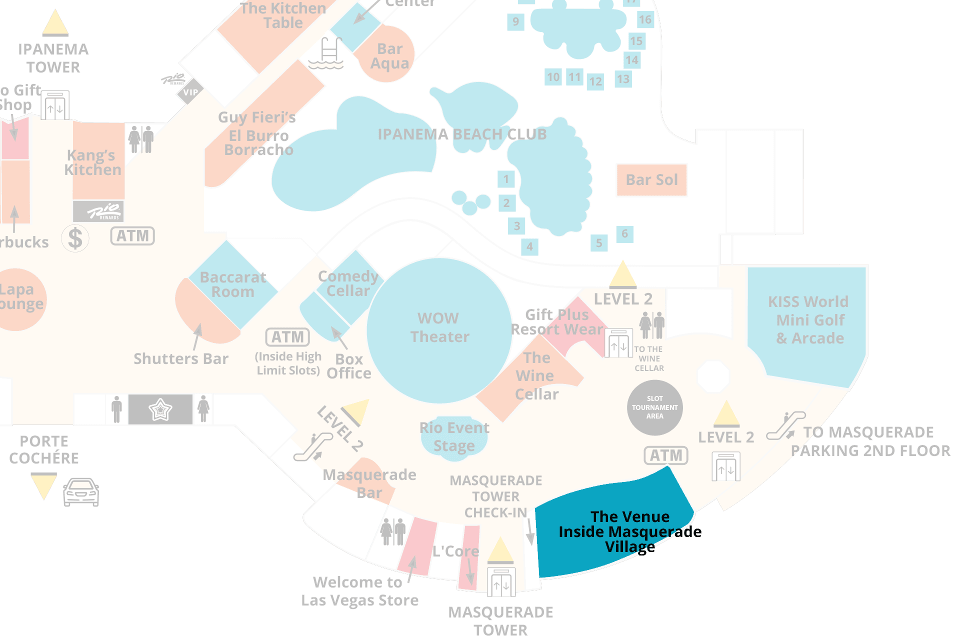 The Venue inside Masquerade Village at Rio Las Vegas