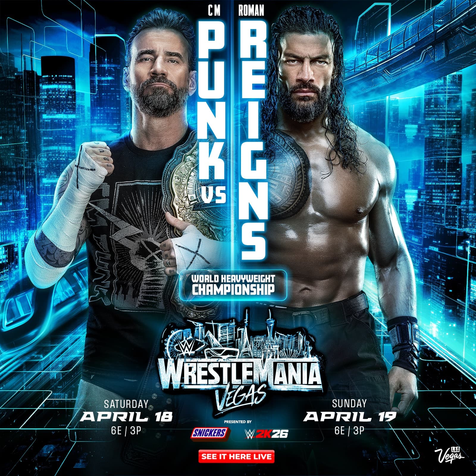 WrestleMania 42 Key Art