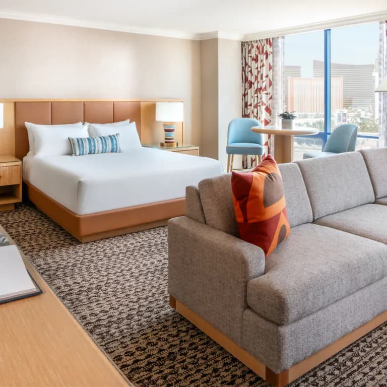 A Deluxe King Suite in the Rio Hotel & Casino in Las Vegas