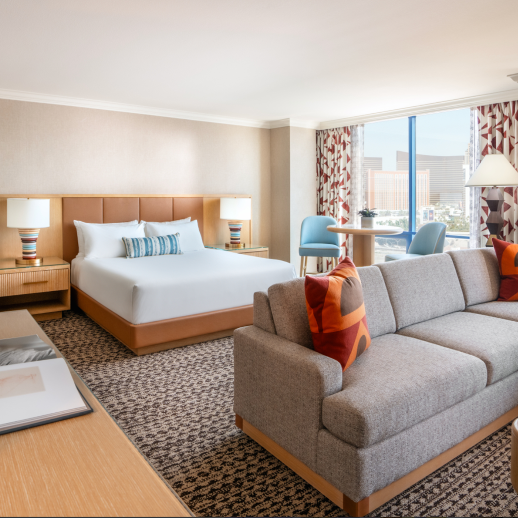 Newly Remodeled King Room at Rio Hotel & Casino Las Vegas