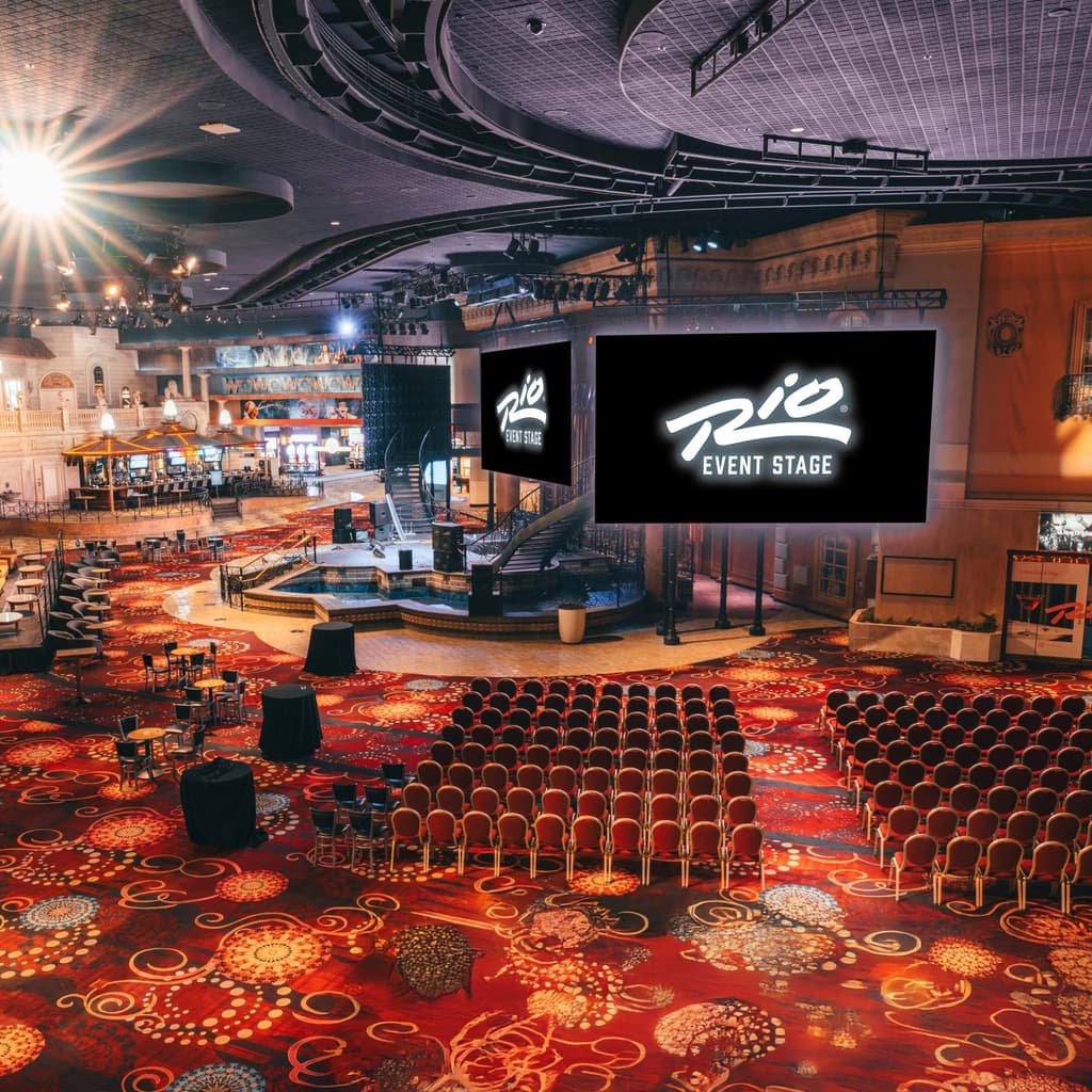 Rio Event Stage inside Masquerade Village at Rio Las Vegas
