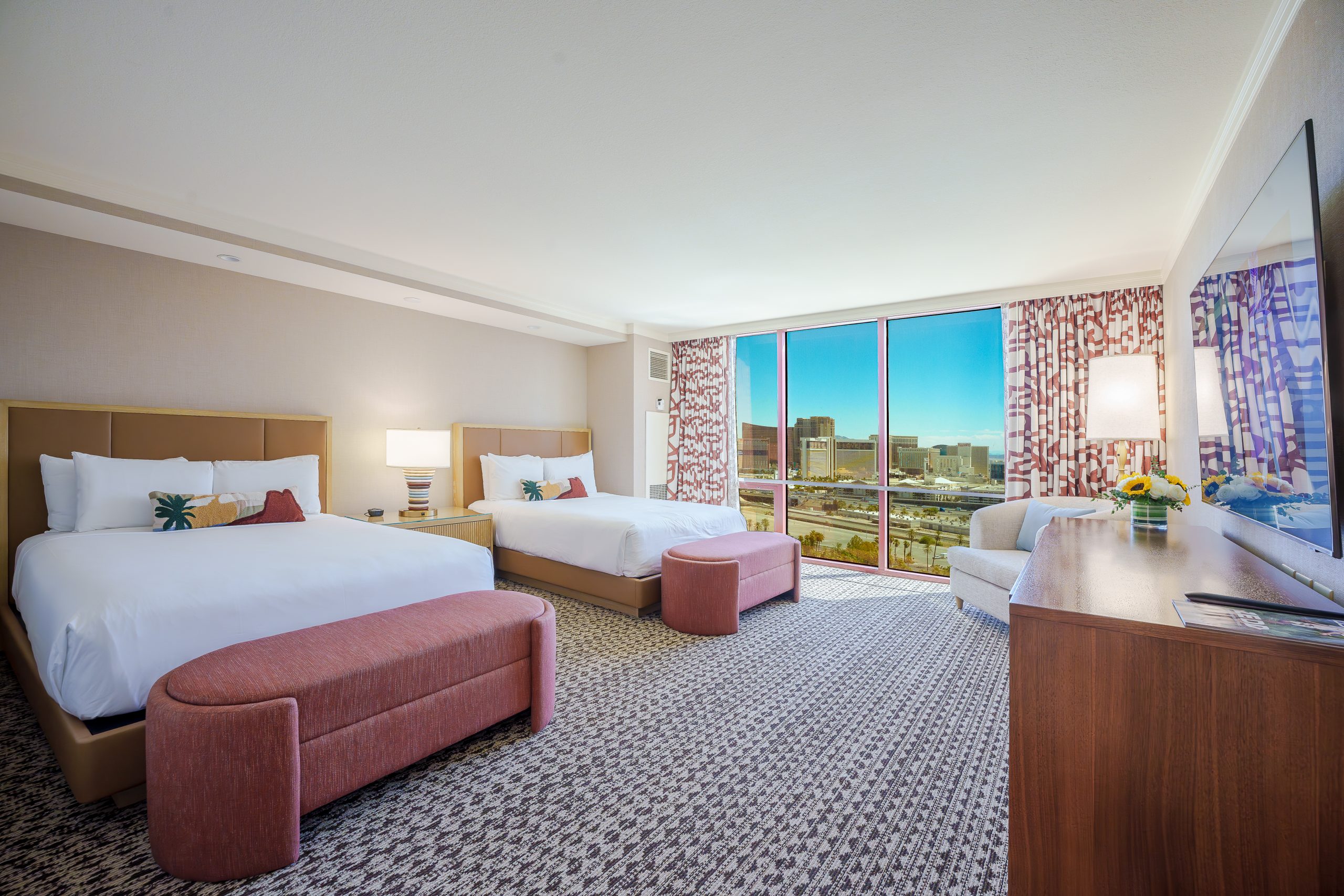 1 Bedroom Suite 2 Queen Beds High Floor Strip View - Rio Las Vegas
